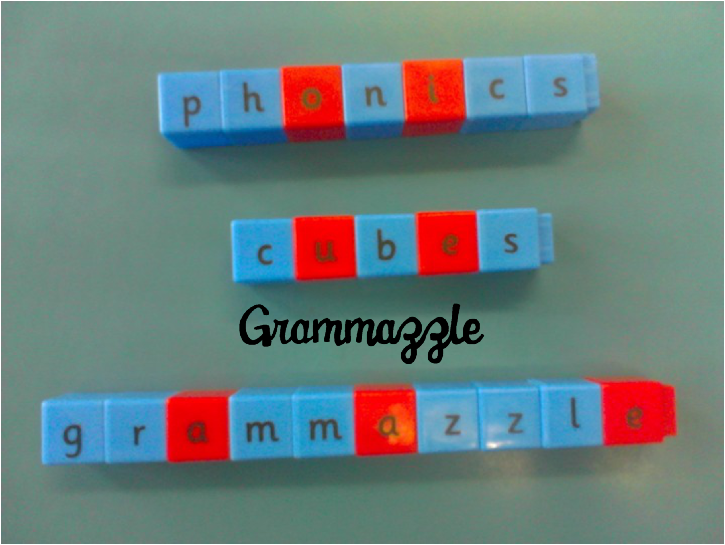 Grammazzle Phonics cubes Letras Gramática Juego